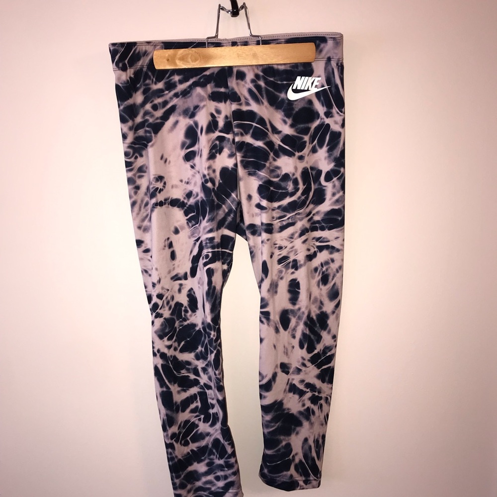 Nike Navy and Purple  Leggings